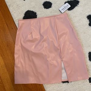 Pretty and Posh Faux Leather Mini Skirt size S